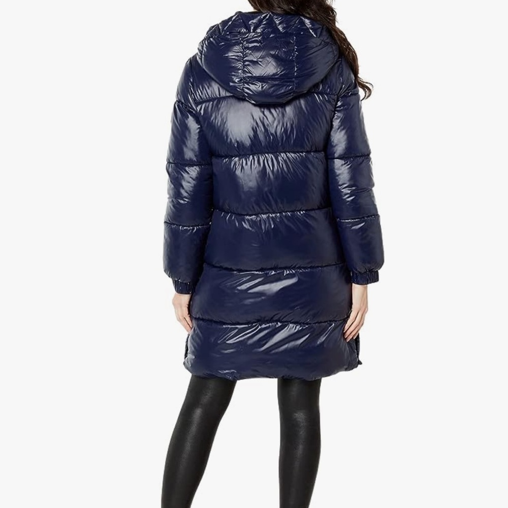 MICHAEL KORS High-Shine Puffer Long Jacket - Picture 11 of 12